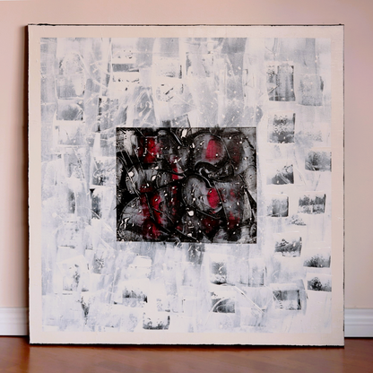 Abstract Art:  Snowfall in Hokkaido