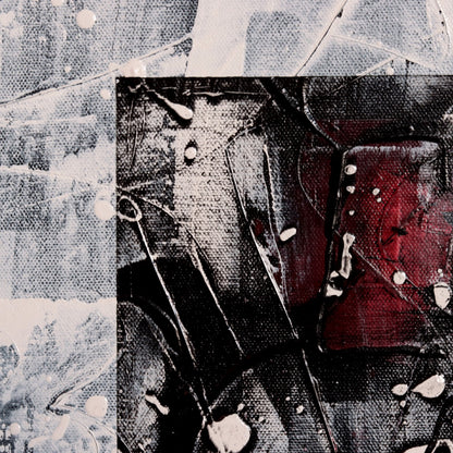Abstract Art:  Snowfall in Hokkaido